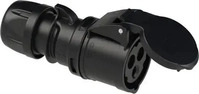 PCE 213-6ttx, PCE 213-6TTx Kupplungssteckdose 16A 3p 6h IP44 Shark schwarz...