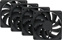 Hyte FAN-HYTE-FA12-BB-4, Hyte FA12 Black (120 mm, 4x) (FAN-HYTE-FA12-BB-4) Schwarz
