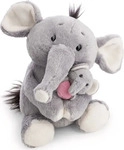 NICI 62842, NICI Pl&uuml;sch Elefant mit Kind grau 20cm (20 cm) (62842)
