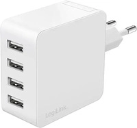 LogiLink PA0336W, LogiLink PA0336W (24 W, 4 Ports) (PA0336W) Weiss