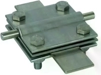 Dehn 319229, Dehn 319229 Kreuzst&uuml;ck NIRO f. Rd 7-10/7-10mm - Rd 7-10/Fl 4 (319229)