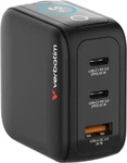 Verbatim 30238, Verbatim Mini GaN Charger with Display (65 W, 3 Ports) (30238)