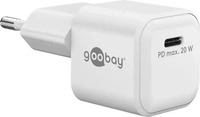 Goobay 79151, Goobay USB-C PD GaN Schnellladeger&auml;t Nano 20 W weiss (20 W, 1 Port)