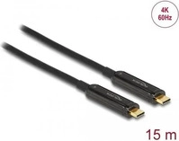 Delock 84104, Delock USB Typ C - USB Typ C (15 m) (84104) Schwarz
