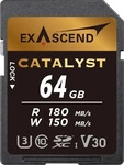 Exascend EX64GSDU1, Exascend Catalyst 64GB (UHS-I SD V30) (64 GB, SDXC, UHS-I)