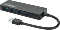 Manhattan 164900, Manhattan USB 3.0 (USB-A, 4 Ports) (164900) Schwarz
