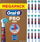 Oral-B Pro Kids 3+ Marvel Spiderman (12x) (8700216972178) Weiss/Rot