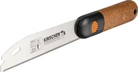 Kirschen 4430185, Kirschen Mini-Feinschnitts&auml;ge mit Korkgriff (4430185) Braun/Silber
