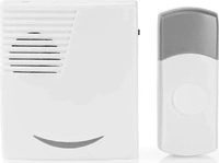 Nedis DOORB211WT, Nedis DOORB211WT Funkklingel Set Batteriebetrieben 3V DC 2X AA 1x