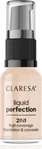 Claresa Liquid Perfection 2In1 Concealer & Foundation With Matte Finish In...