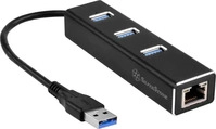 Silverstone SST-EP04, Silverstone EP04 Hub (USB-A, 3 Ports) (SST-EP04) Schwarz