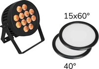 Eurolite 20000673, Eurolite Set LED IP PAR 12x9W SCL Spot + 2x Diffusorscheibe