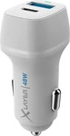 Xlayer 219947, Xlayer USB/USB Type-C Kfz-Ladeger&auml;t (48W), weiss (219947)
