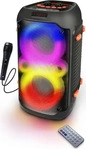 Esperanza EP156, Esperanza EP156 BT FM LED RGB KARAOKE Lautsprecher schwarz 20W