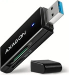 Axagon CRE-S2N, Axagon CRE-S2N Cardreader USB-A 3.2 Gen 1, SD, microSD (USB 3.0)