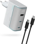 Cuktech Ładowarka sieciowa AD1003EU 100W GaN 2x USB-C + USB-A z kablem -...
