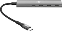 Goobay 76564, Goobay Slim 4-Port USB-Hub, USB-C auf USB-C, 5 Gbit/s (USB-C, 4 Ports)