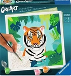 Ravensburger 12023142, Ravensburger CreArt - Malen nach Zahlen - Wilder Tiger