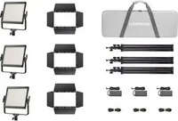 Godox D299791, Godox LP400Bi K3 Black Litemons Bi color LED Light Panel 3 light...