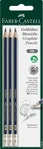 Faber-Castell 116896, Faber-Castell Bleistift Goldfaber B 3x BK HB (HB, 3x) (116896)