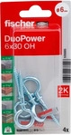 Fischer 535005, Fischer DuoPower 6x30 OH K (4 Stk.) (535005) Grau, Grundpreis: &euro;