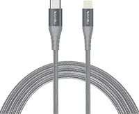 Nevox 1886, Nevox 2M Lightning zu Type C USB Datenkabel MFi Nylon geflochten (2...