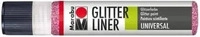 Marabu 18030009533, Marabu Effektfarbe "Glitter-Liner", glitter-rosa, 25 ml (25 ml)