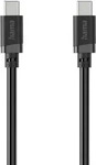 Hama 00201806, Hama Ladekabel, USB-C - USB-C, 60 W, 1 m, Schwarz (1 m, USB 2.0, 60 W)