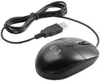 HP RH304AA, HP Optical USB Travel Mouse (Kabelgebunden) (RH304AA) Schwarz