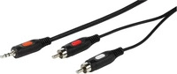 Vivanco VVAJACK2RCA50MMK, Vivanco Audiokabel Cinch-Klinke, 5m (5 m, AUX Kabel,...