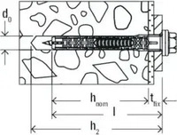 Fischer 562182, Fischer DuoXpand 8x80 FUS K (4 Stk.) (562182) Grau, Grundpreis: