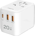 LogiLink PA0356, LogiLink Universal-Reisenetzteil, 20 W (PD), 4x-Anschl&uuml;sse,
