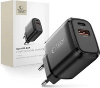 Tech-Protect NCA45W-GAN 2-PORT NETZLADEGER&Auml;T PD 45W / QC3.0 SCHWARZ (45 W, 2...