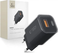 Tech-Protect 27707-0, Tech-Protect NCM33W 2-port PD33W/QC3.0 wall charger - black (33