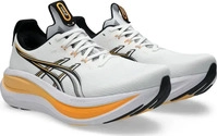 ASICS 1011C127-102, ASICS Gel-Nimbus 28 Laufschuhe, weiss/orange, f&uuml;r Herren (44.5)
