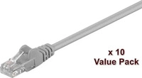 MicroConnect V-UTP5005VALUEPACKAGE, MicroConnect UTP Cat5E 0.5m Grey...