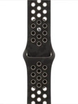 Apple MKTD4ZM/A, Apple Nike Sport Band (42 mm, Gummi) (MKTD4ZM/A) Schwarz