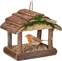 Relaxdays Vogelfutterhaus (4052025344221) Braun