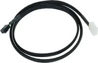 Phobya 71189, Phobya Durchflusssensorkabel 3 Polig 80cm Schwarz gesleevt (71189)