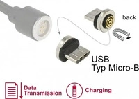 Delock 65932, Delock Magnetischer Adapter USB Micro-B (USB 2.0) (65932)