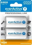 Everactive EVHRL20-10000, Everactive Rechargeable Batteries R20/D Ni-MH 10000...