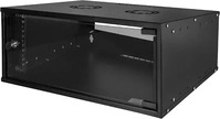 LogiLink W04C55B, LogiLink 19" Wandverteiler ECO, 4 HE, montiert, schwarz (4...