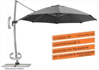 Schneider Schirme 792-15, Schneider Schirme Rhodos Rondo (3.90 m) (792-15) Grau