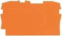 Wago 2002-1292, Wago Abschlussplatte f. Klemml. 2x2,5mm2 or. (2002-1292) Orange