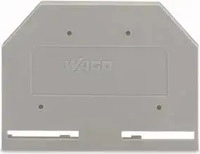 Wago 281-301, Wago Abschluss-u. Zwischenplatte 281-301 grau 3mm dick f.