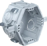 Kaiser 1055-06, Kaiser UP Ger&auml;tedose UP1 Fix 1055-06 Klemmrippen 4x3 Schraubdome
