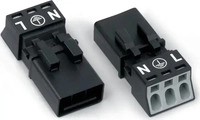 Wago 890-213, Wago WINSTA MINI Buchsen-/Stecker - Serie 890 (890-213) Schwarz