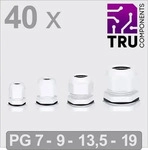 Tru TC-13448628, Tru Components TC-13448628 Kabelverschraubung Polyamid Weiss...