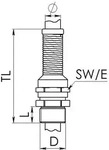 Wiska 10065852, Wiska WISK Messingkabelverschraubung (10065852) Bronze