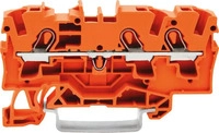 Wago 2004-1302, Wago DIN-Schienen-Klemmleiste 3x4mm2 orange (2004-1302)